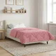 vidaXL Zimska posteljnina Roza 135 x 200 cm Mikrofibra in Teddy flis