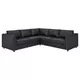 IKEA ugaona sofa VIMLE, crna