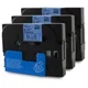 Komplet Brother TZe-531/TZ-531/PT/P-Touch 12mm kompatibilni trakovi (3) - črn izpis/moder trak
