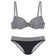 JETTE Bikini črna / bela