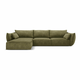 Zeleni kotni kavč (levi kot) Vanda - Mazzini Sofas