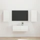 vidaXL Komplet TV omaric 2 pcs Visok sijaj bela Konstruiran les