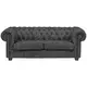 Landscape CHESTERFIELD ZOFA, temno siva tekstil