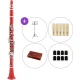 Latone LCL 700 Crimson Silver SET Bb klarinet