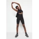Trendyol Black Gathering Knitted Sports Biker/Cycler/Short Tights
