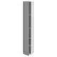 ENHET Visoki element s 4 police/vratima, bela/siva okvir, 30x32x180 cmPrikaži specifikacije mera