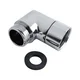 INF 90° adapter za tuš glavo, medeninasti komolec G 1/2 srebrn, (5000312925)