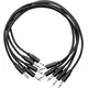 Erica Synths Braided eurorack patch cable 20cm (5pcs, black) 0,2 m Ravni - Ravni Patch kabel