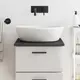 Vidaxl vidaXL Kopalniški pult temno rjave barve 40x60x2 cm masiven les