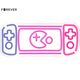 Neon PLEXI LED GAME CONSOLE multicolor