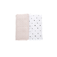 Muslin odeja 2pcs Pink Squares 100x120cm