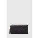 Kožni novčanik Tory Burch Fleming Soft Zip Continental Wallet za žene, boja: crna, 140344.001