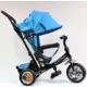 Tricikl za decu Playtime Simple 411 plava-crni ram