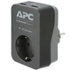 APC PME1WU2B-GR surge protector Black, Grey 1 AC outlet(s) 230 V (PME1WU2B-GR)
