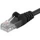 PremiumCord Povezovalni kabel UTP RJ45-RJ45 CAT6 3m črn
