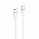COMICELL USB data kabl Superior CO-BX19 Fast 60W 3A Type C na Type C 1m/ bela