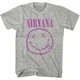 Nirvana Majica Purple Smiley Grey L