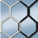 Mreža Cawila Tornetz 4MM HEX120 7,5x2,5m 2x2m White/Black