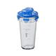 Shaker made from glass, 450 ml, blue - Glasslock