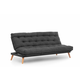 Atelier del Sofa Razvlačiva sofa Saki 185x120cm Tamno siva