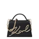 Karl Lagerfeld Torba za čez ramo Signature 2.0 zlata/črna