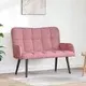 vidaXL Dvosečna zofa Roza 115 x 61 x 87 cm Žamet