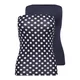 ONLY Top ONLLIVE LOVE temno modra / bela