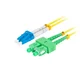 Lanberg SM LC/UPC-SC/APC DUPLEX 3.0MM LSZH G657A1 optični patchcord 2m rumen