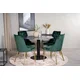 Venture Design Jedilna miza in stol Estelle 106x75 cm miza zelena in temno siva