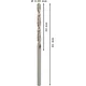 Sveder standardne dolžine PRO Metal HSS-G, 3 x 33 x 61 mm, 10 kosov