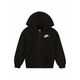 Nike Sportswear Jopa na zadrgo Club Fleece črna / bela