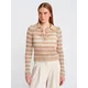 Dilvin Pulover Pullover bež/bela