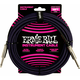 Ernie Ball Braided Straight Straight Inst Cable Črna-Vijolična 5,5 m Ravni - Ravni
