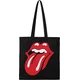 The Rolling Stones Classic Tongue (Organic) Platnena torba Črna