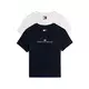 Tommy Jeans Majica Ess temno modra / bela