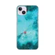 Silikonska maska za iPhone 14 Plus 6.7 Marbel Sky Print akvamarin