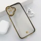 Maska Luxury Crystal Clear za iPhone 16 crna