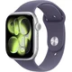 Apple Watch Series 11 [GPS 46mm] Smartwatch with Silver Aluminum Case with Purple Fog Sport Band - M/L. Sleep Score, Fitness Tracker, Health Monitoring, Always-On Display, Water Resistant