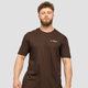 Danielson Majica s kratkimi rokavi Basic Chocolate Brown - GymBeam