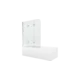 Mexen Vega pravokotna kad 170 x 70 cm z oblogo in 3-krilnim zaslonom 120 cm, prozorna, krom - 550117070X9012030100