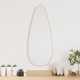 vidaXL Stensko ogledalo srebrno 60x25 cm