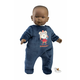 Llorens 14247 BABY ZARIEB - realistična punčka z ohišjem iz mehkega blaga - 42 cm