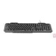 Gembird KB-UM-105, Multimedia keyboard, USB, US layout, black