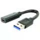 USB 3.1 USB 3.1 Type C transformator Crno 10cm A-USB3-AMCF-01