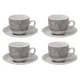 Tognana Set šoljica Colorplay, 4 komada, Sivi