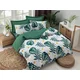 LEssentiel Maison Posteljina Monstera, 155x220cm, Zeleno-bela