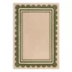 Zelena/v naravni barvi ročno tkana volnena preproga 160x230 cm Lois Scallop – Flair Rugs