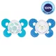 CHICCO duda Physio Comfort silikonska dečka - pike/medvedek 2 kosa, 6-16 m