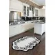 Conceptum Hypnose Tepih Hmnt947, Ovalni, 80x50 cm, Crno-beli