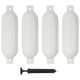 Bokobrani za brod 4 kom bijeli 51 x 14 cm PVC